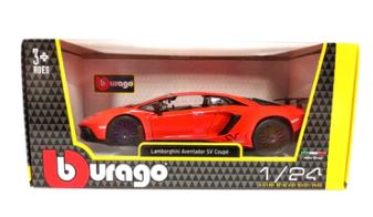 BBURAGO LAMBORGHINI AVENTADOR SV COUPE DIECAST 1:24  SCALE - Toyworld Frankston