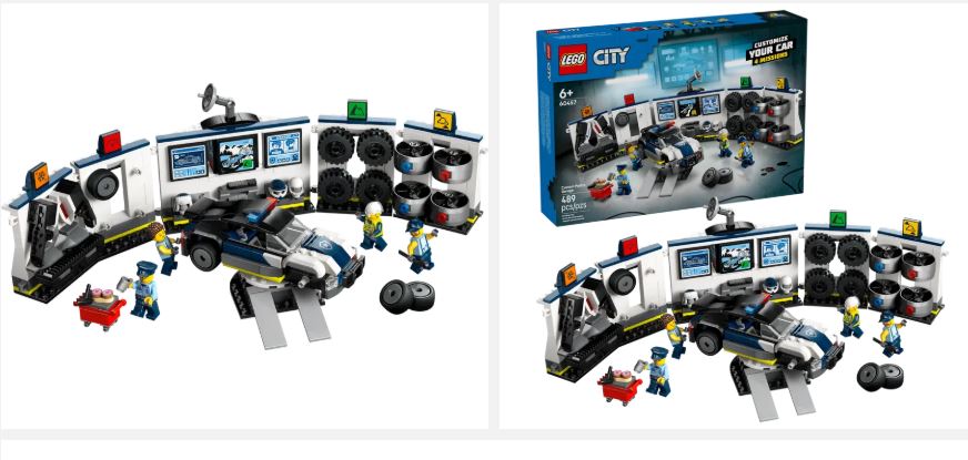 LEGO 60457 CITY - CUSTOM POLICE CAR GARAGE - Toyworld Frankston