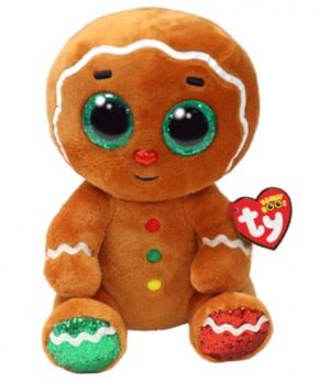 TY BEANIE BOO - CHRISTMAS - 'CRUMBLE' GINGERBREAD MAN REGULAR - Toyworld Frankston