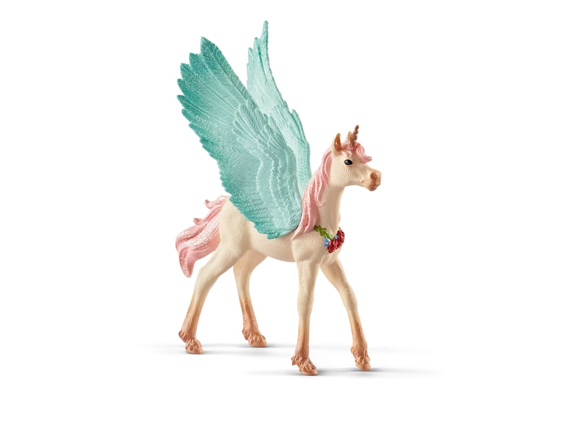SCHLEICH - DECORATED UNICORN PEGASUS FOAL - Toyworld Frankston