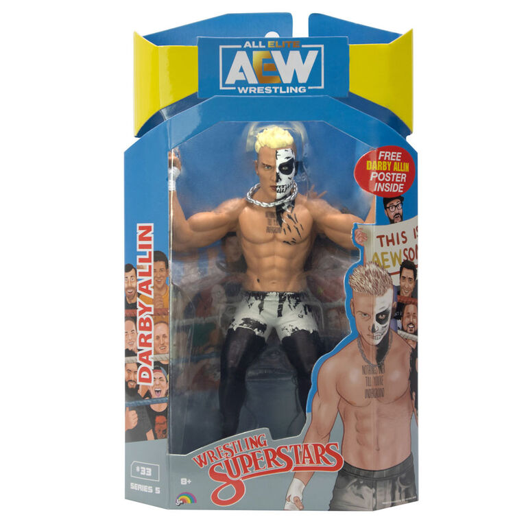 ALL ELITE WRESTLING WRESTLING SUPERSTARS #33 DARBY ALLIN  ACTION FIGURE