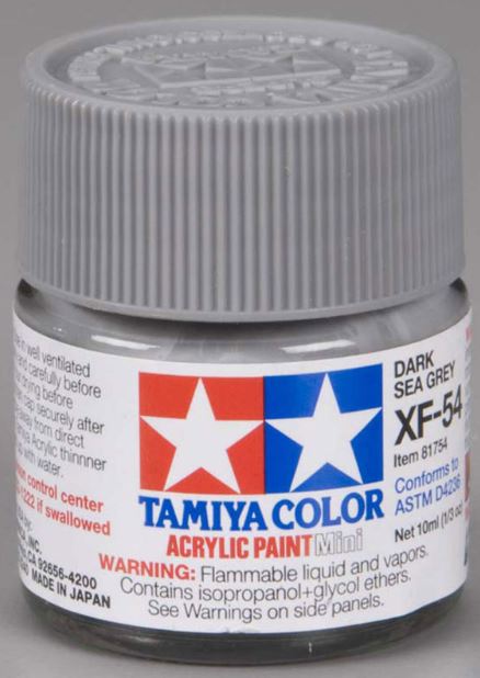 TAMIYA ACRYLIC PAINT MINI XF-54 DARK SEA GREY - Toyworld Frankston