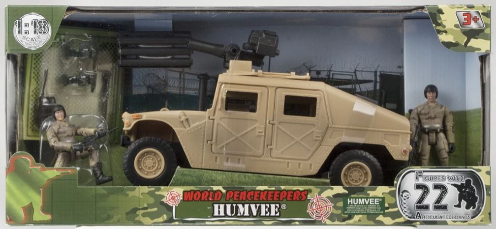 WORLD PEACE KEEPERS - HUMVEE LIGHT BROWN - Toyworld Frankston