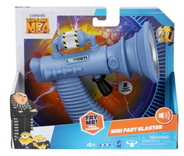 DESPICABLE ME 4  - MINI FART BLASTER - Toyworld Frankston
