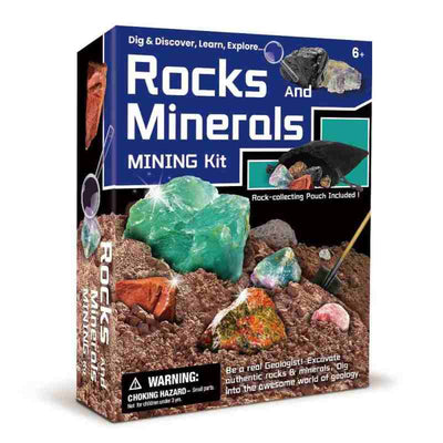 KURIOUS KIDZ ROCKS AND MINERALS MINING KIT