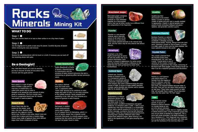 KURIOUS KIDZ ROCKS AND MINERALS MINING KIT