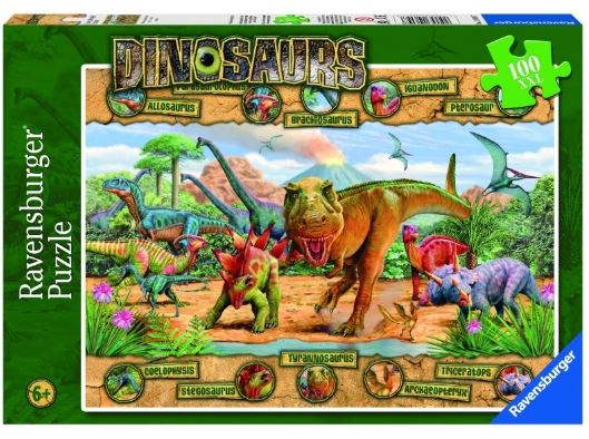 RAVENSBURGER - DINOSAURS PUZZLE 100 PIECE PUZZLE