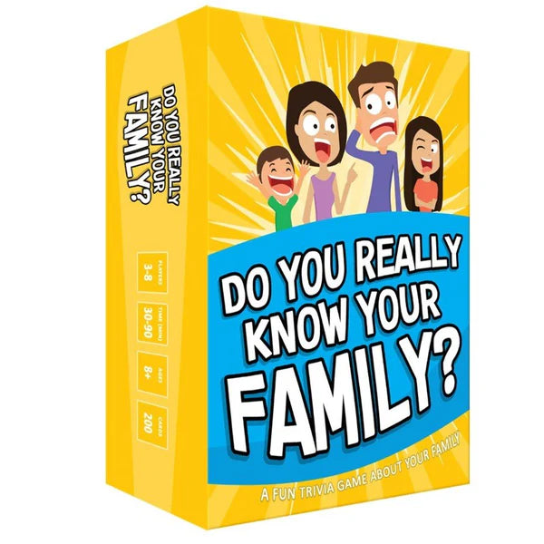 DO YOU REALLY KNOW YOUR FAMILY? TRIVIA CARD GAME - Toyworld Frankston