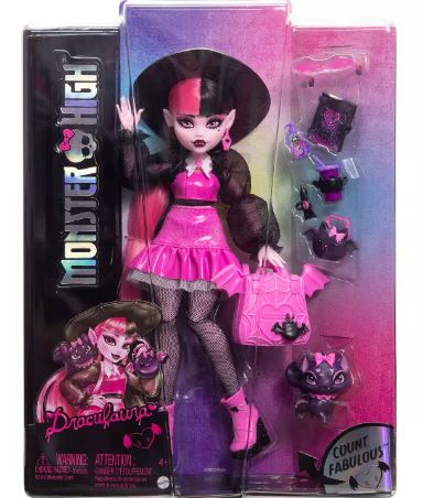 MONSTER HIGH - CORE REFRESH FASHION DOLL - DRACULAURA - Toyworld Frankston