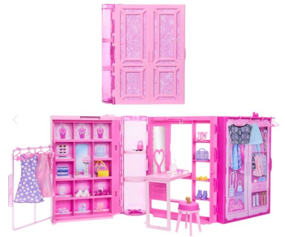 BARBIE DREAM CLOSET PLAYSET WITH DOLL