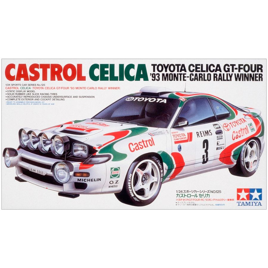 TAMIYA CASTROL CELICA 1:24 GT FOUR MODEL KIT - Toyworld Frankston