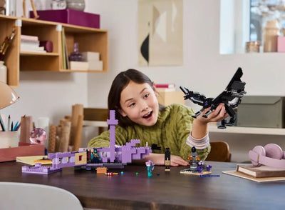 LEGO 21264 MINECRAFT - THE ENDER DRAGON AND THE END SHIP - Toyworld Frankston