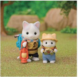 SYLVANIAN FAMILIES - EXCITING EXPLORATION SET - LATTE CAT BROTHER AND BABY