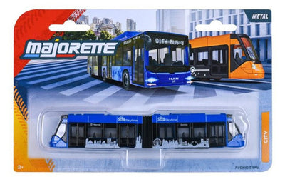 MAJORETTE AVENIO TRAM 3 - CITY SKYLINE BLUE WITH CITY SCENE