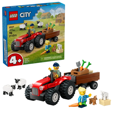 LEGO CITY 60461 RED FARM TRACTOR WITH TRAILER AND SHEEP