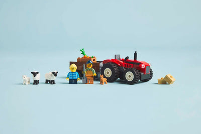 LEGO CITY 60461 RED FARM TRACTOR WITH TRAILER AND SHEEP