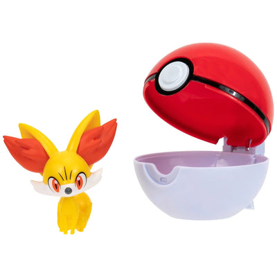 POKEMON CLIP 'N GO - FENNEKIN - POKE BALL - Toyworld Frankston