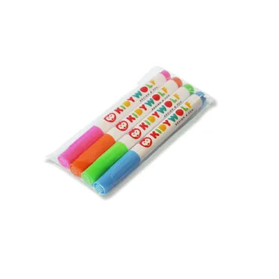 KIDYWOLF - FLUORESCENT COLOURED MARKERS FOR KIDYDRAW PRO - PINK,BLUE,ORANGE,GREEN