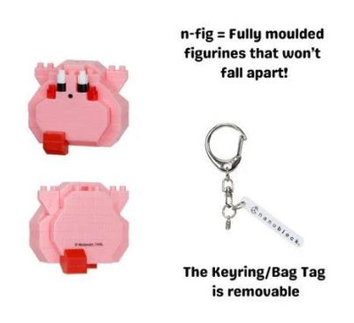 NANOBLOCK N-FIG BAG CLIP - KIRBY FULL BELLY MINI - Toyworld Frankston