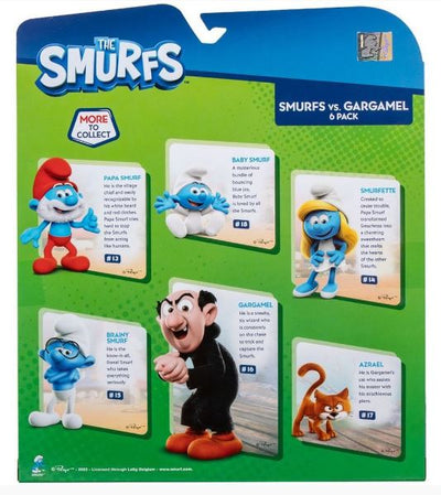 SMURF VS GARGAMEL 6 FIGURE MULTIPACK - Toyworld Frankston