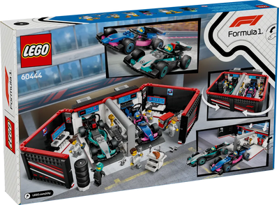 LEGO CITY 60444 F1 GARAGE AND MERCEDES AMG AND ALPINE CARS