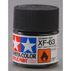 TAMIYA ACRYLIC PAINT MINI XF-63 GERMAN GREY - Toyworld Frankston