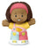 FISHER PRICE LITTLE PEOPLE SINGLE PACK -  GIRL IN PINK OVERALLS