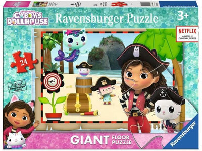 RAVENSBURGER PUZZLE GABBY'S PIRATE ADVENTURES! GIANT FLOOR PUZZLE 24 PCS