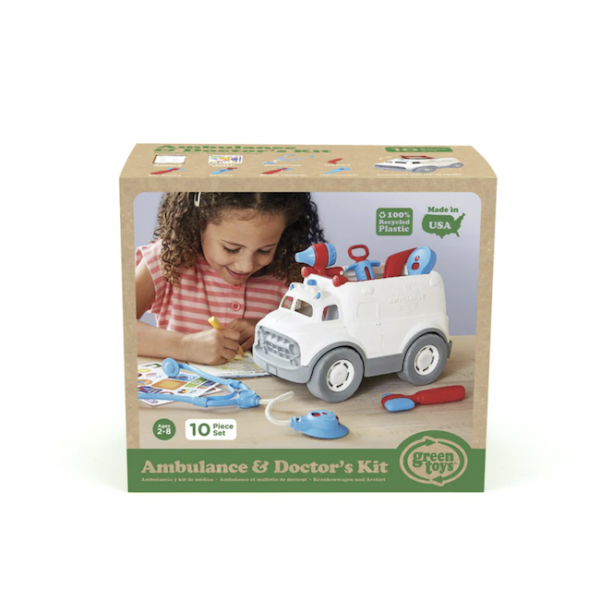 GREEN TOYS - AMBULANCE & DOCTORS KIT