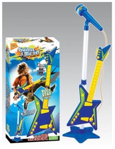 ROCK GUITAR AND MICROPHONE STAND - Toyworld Frankston