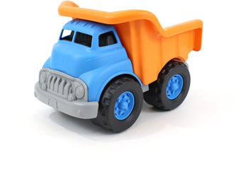 GREEN TOYS - DUMP TRUCK ORANGE AND BLUE