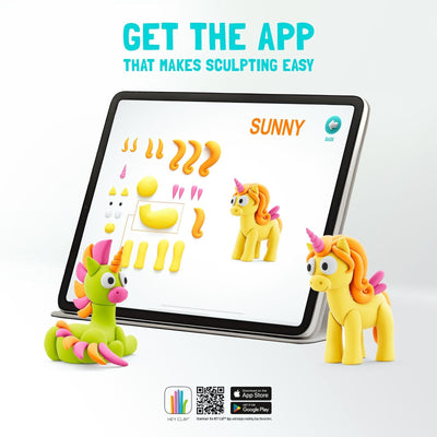 HEY CLAY RAINBOW UNICORNS SET 15 CANS