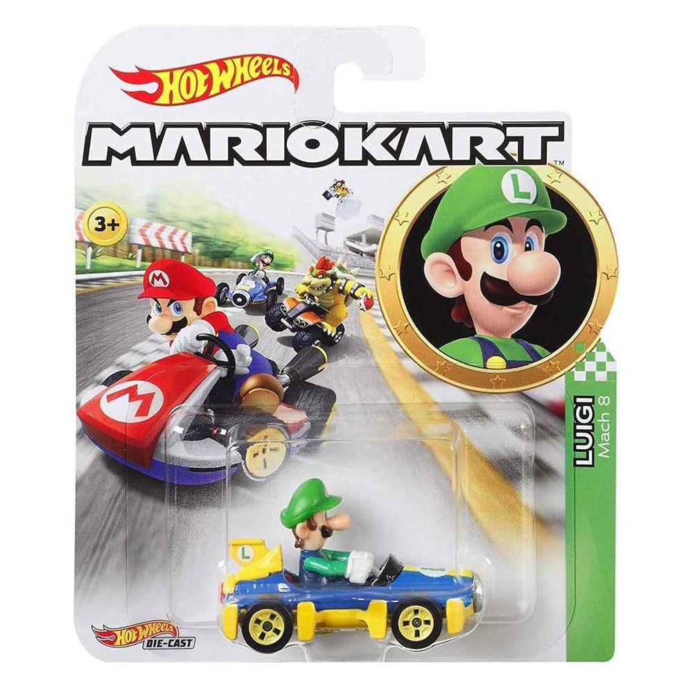 HOT WHEELS MARIO KART - LUIGI - Toyworld Frankston