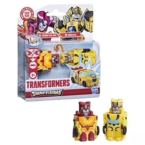 TRANSFORMERS SWAPTICONS - AUTOBOT HOTROD & BUMBLEBEE