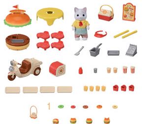 SYLVANIAN FAMILIES - HAMBURGER STAND