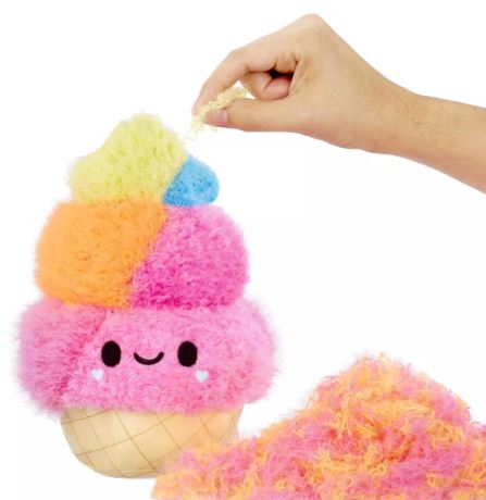 FLUFFIE STUFFIE SERIES 1 LARGE PLUSH - ICE CREAM