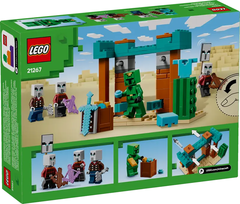 LEGO MINECRAFT 21267 THE ILLAGER DESERT PATROL - Toyworld Frankston