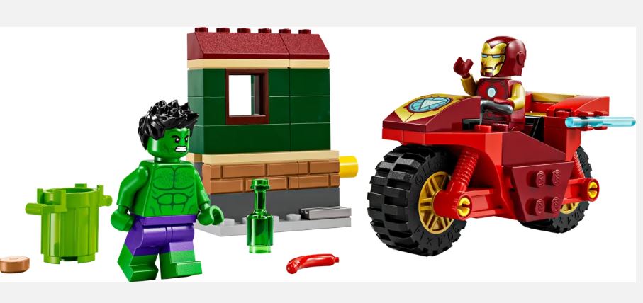 LEGO 76287 - MARVEL - IRON MAN WITH BIKE AND THE HULK - Toyworld Frankston