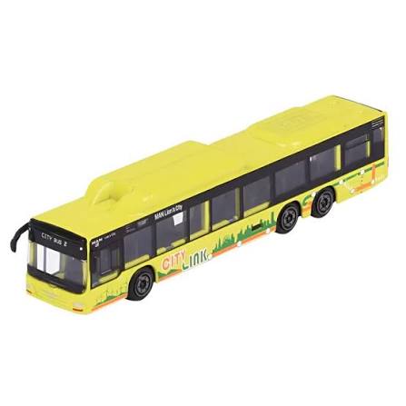 MAJORETTE CITY MAN BUS - YELLOW CITY LINK
