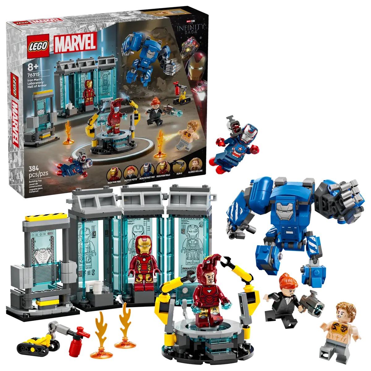 LEGO 76315 MARVEL IRON MAN'S LABORATORY : HALL OF ARMOR