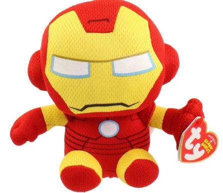 TY BEANIE BABIES - MARVEL - IRON MAN REGULAR - Toyworld Frankston