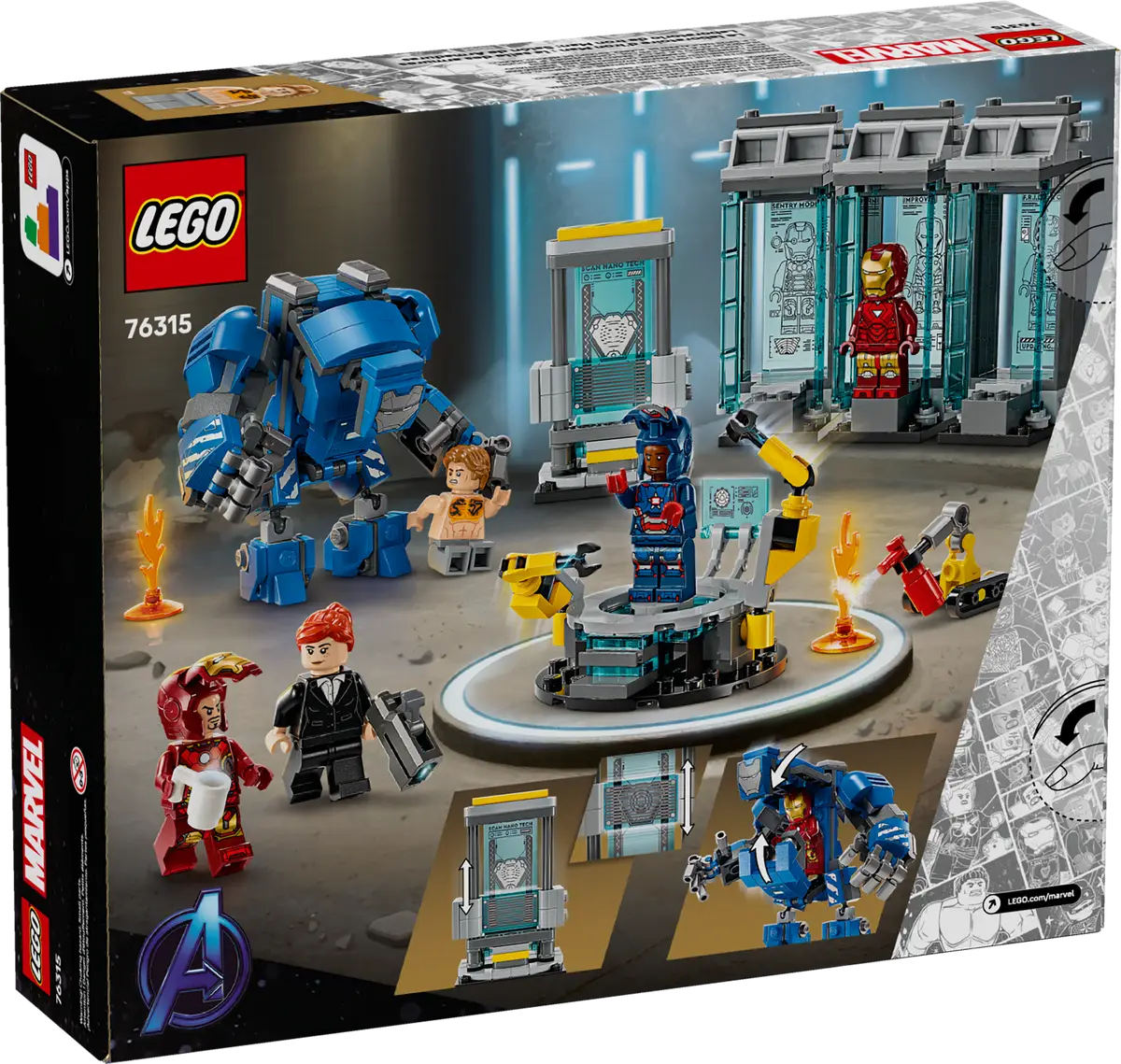 LEGO 76315 MARVEL IRON MAN'S LABORATORY : HALL OF ARMOR
