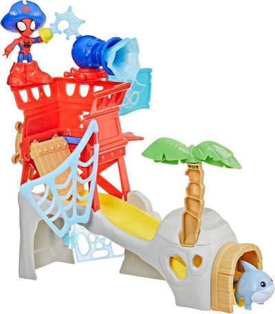 SPIDEY AMAZING FRIENDS - WATER WEBS SPIDEY ISLAND PLAYSET - Toyworld Frankston