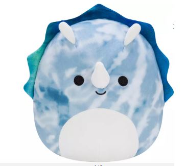 SQUISHMALLOWS 16 INCH JEROME THE GREEN TIE DYE TRICERATOPS - Toyworld Frankston