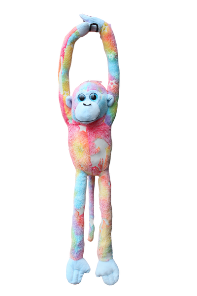 HANGING MONKEY - KRYSTY PASTEL GLOW IN THE DARK - Toyworld Frankston