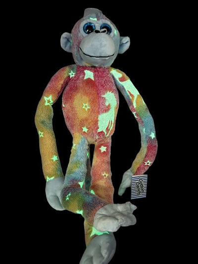 HANGING MONKEY - KRYSTY PASTEL GLOW IN THE DARK - Toyworld Frankston