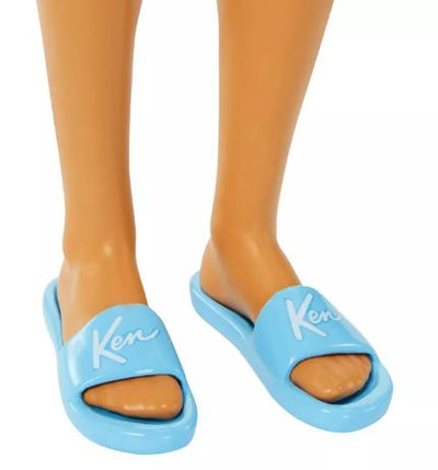 BARBIE KEN DOLL WITH SWIM TRUNKS AND BEACH-THEMED ACCESSORIES - Toyworld Frankston