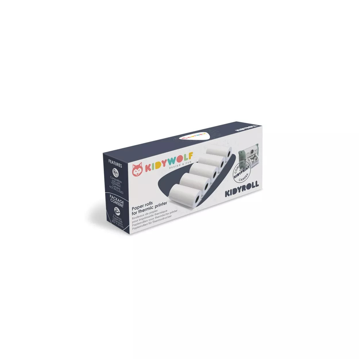 KIDYWOLF - KIDYROLL PAPER ROLLS FOR THERMIC PRINTER
