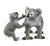 SCHLEICH - WILD LIFE - KOALA MOTHER AND BABY