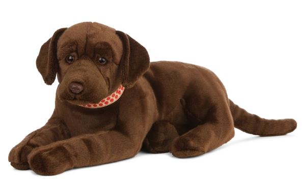 LIVING NATURE GIANT CHOCOLATE LABRADOR PLUSH - Toyworld Frankston